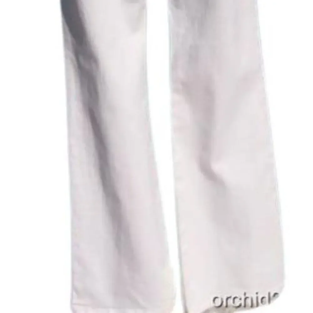 Cache White Denim Embellished Flare Jean Pant Rhinestone Chain Belt New $168 NWT - Picture 7 of 8